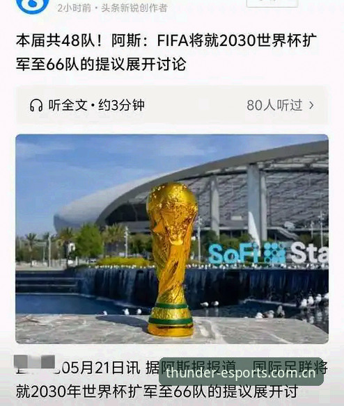 2030世界杯扩军至66队，中国男足入场机会实用分析